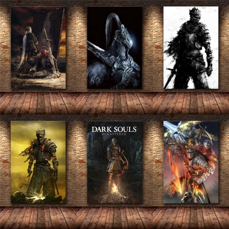 Dark Souls 3 Classic Game Poster Decorative Canvas Painting Wall Art Painting Posters and Prints Bedroom Multi Scene Suitable