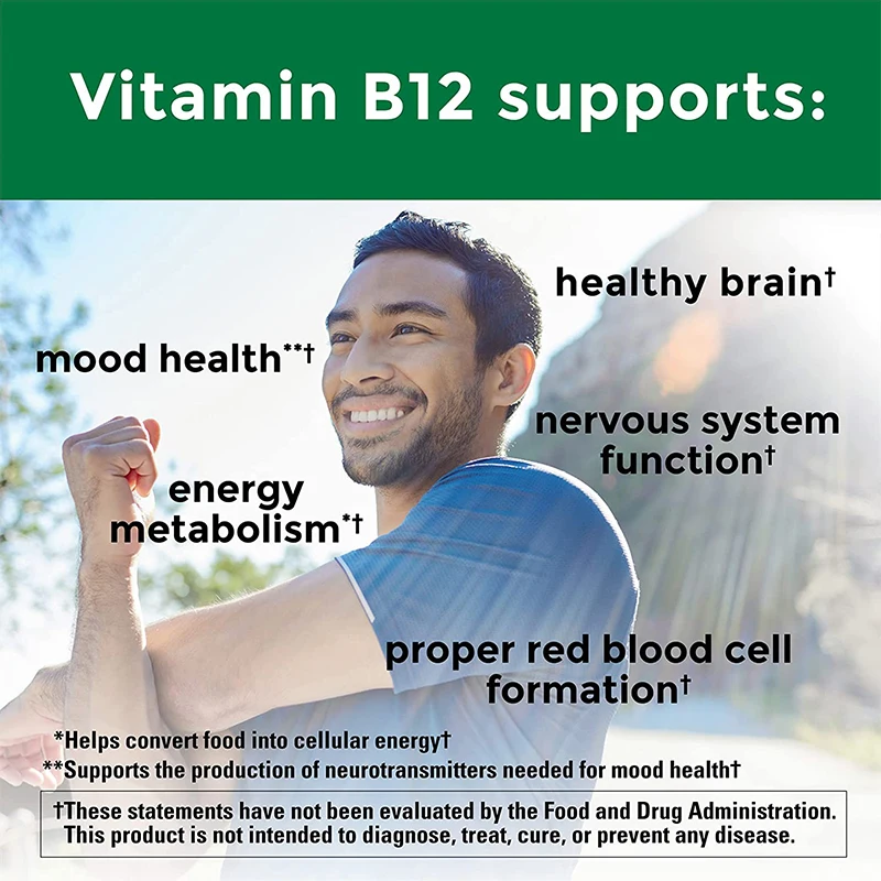 Vitamin B12 Gummies 1,000 Mcg - Supports Brain Cell Function and Reduces Fatigue