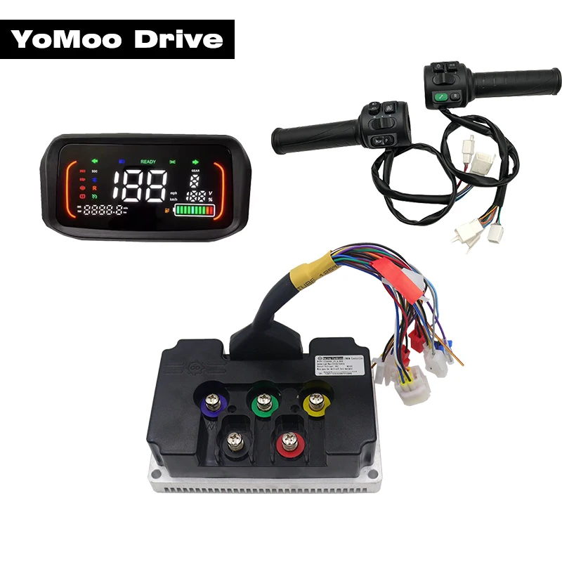 

Fardriver ND72680 DC 350A BLDC Motor Controller FOC PMSM With N7 Speedometer and T08 Throttle For 5KW 6KW Motor