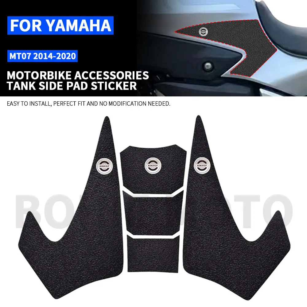 

Наклейка на топливный бак мотоцикла для YAMAHA MT07 2014-2020 2015 2016, детали, накладка на бак, газовое топливо, наколенники, наклейки Antlskld Slip