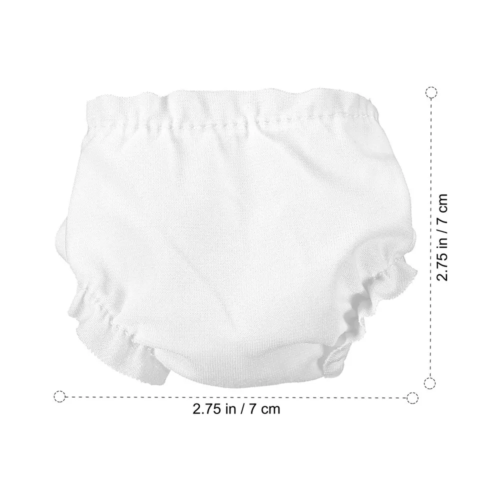 6 stücke Windel puppe Kleidung Baby Unterhose für Puppen wieder verwendbare Mikro windeln Spielzeug Kleid Zubehör Tasche Windeln Kleidung