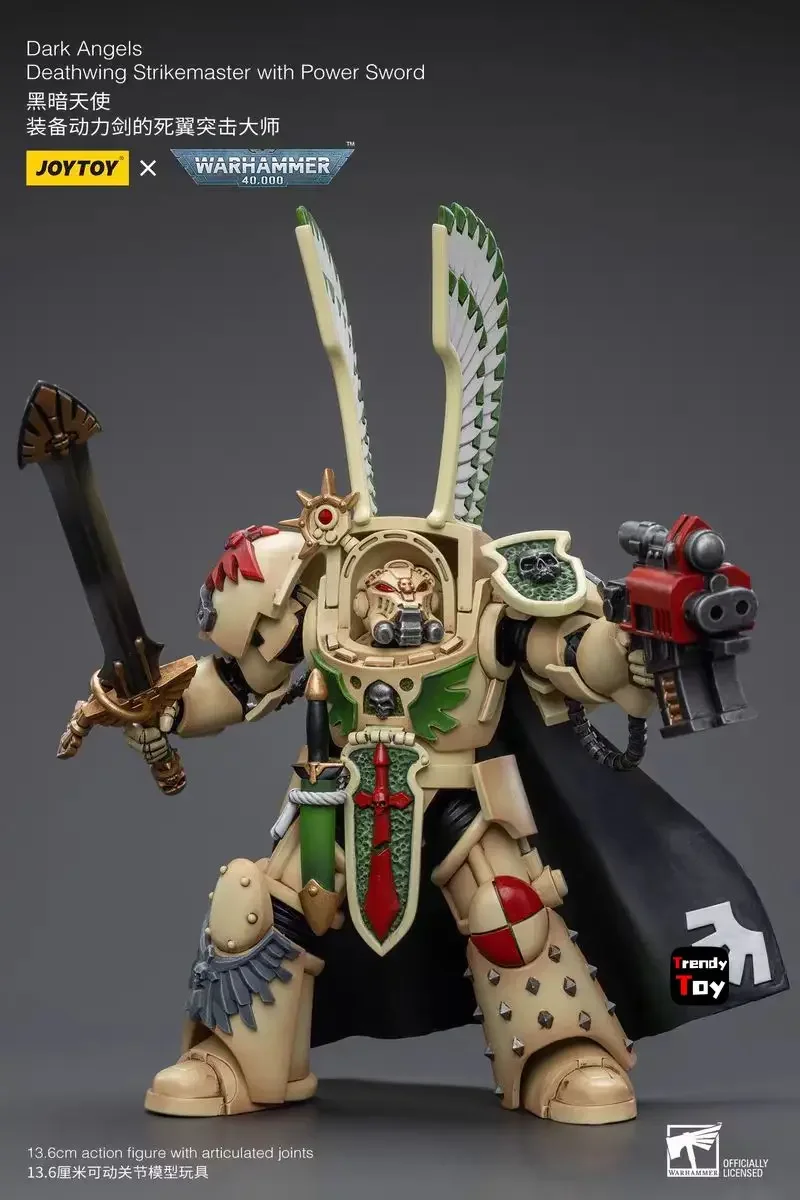 

【JOYTOY】40K Dark Angels Deathwing Strikemaster with Power Sword 1/18 Action Figure Toys