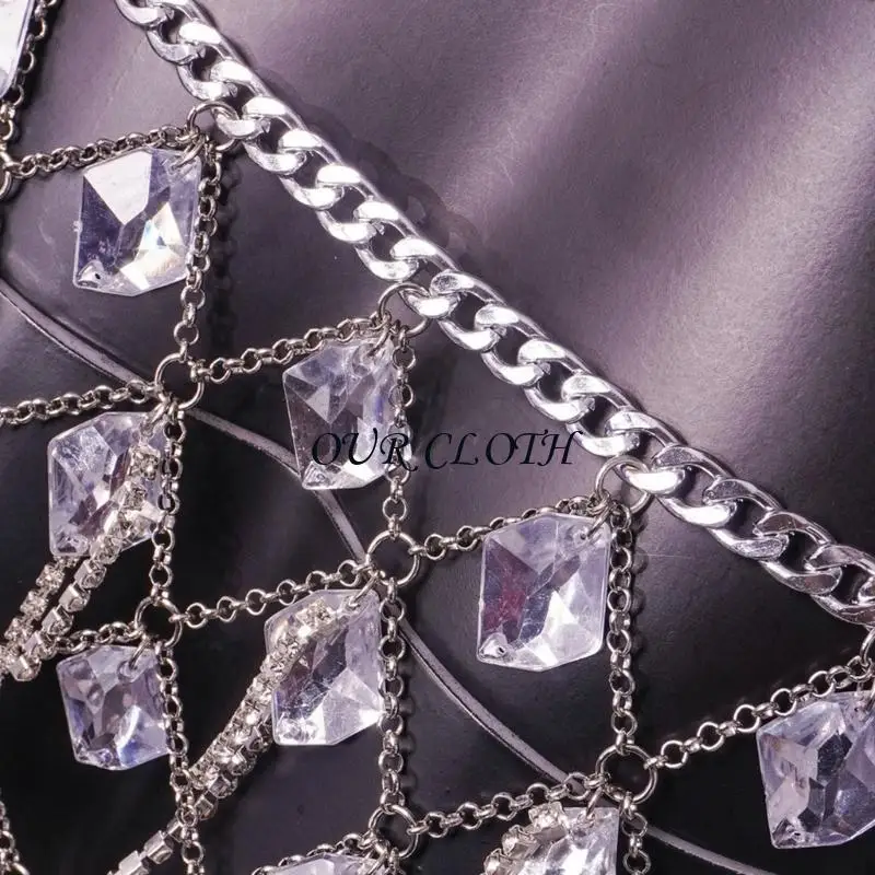 

Женская цепочка бикини, привлекательная цепочка для тела, бюстгальтер, реквизит, сексуальные украшения для тела Y1AC