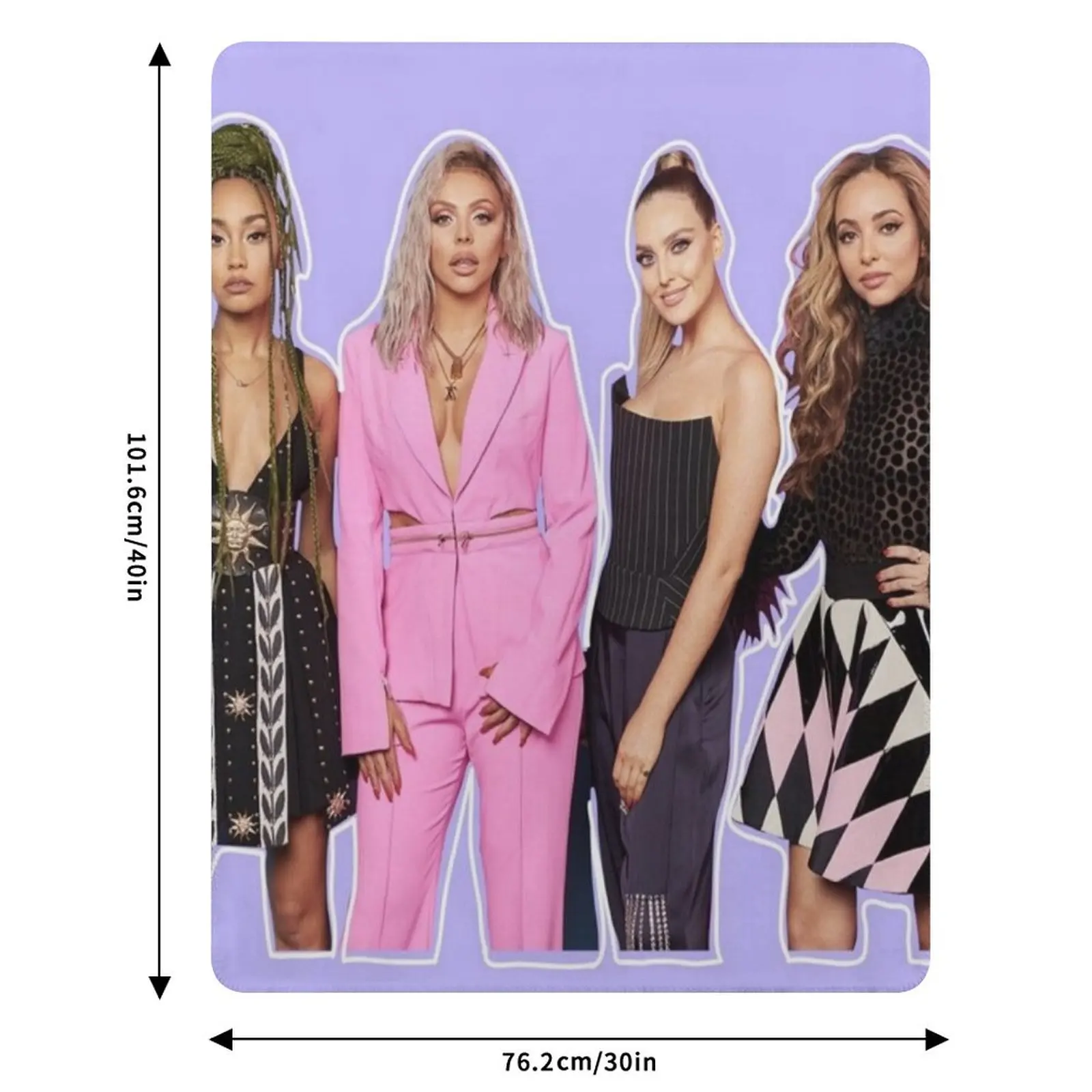 Little Mix, Purple edit Throw Blanket All Season Soft Lightweight Blanket for Home