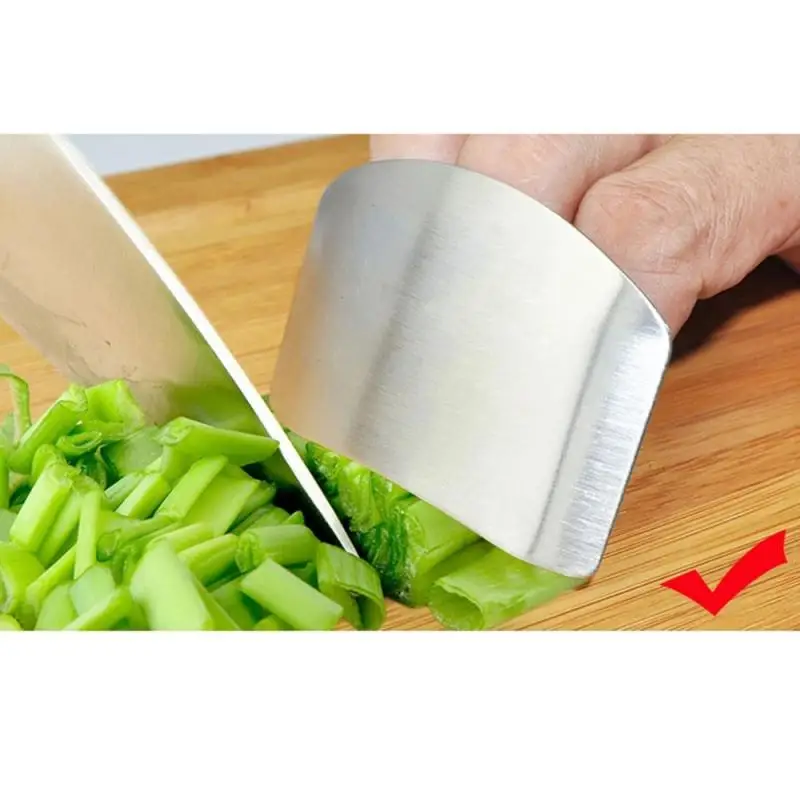 Stainless Steel Finger Protector Anti Cut Finger Guard Safe Vegetable Cutting Hand Protecter Kitchen Gadgets Kitchen Accessories