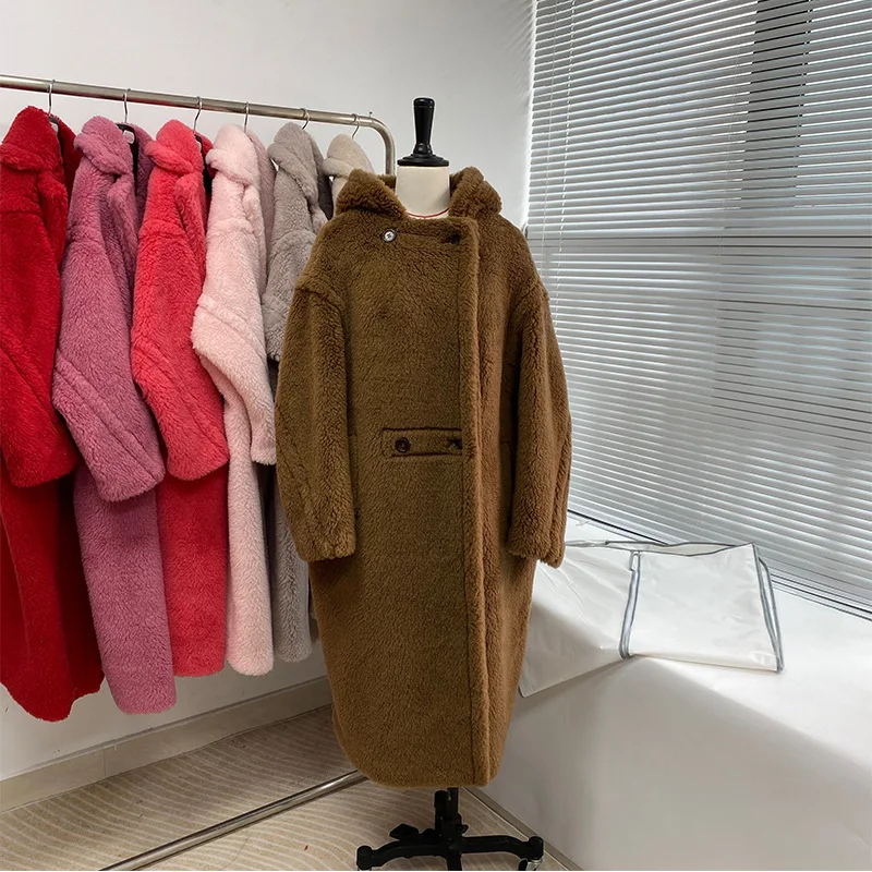 Manteau Polaire Femme à Capuche Style Ours En Peluche - Coupe-vent Léger - Veste Transition - Taille Grande Disponible - 6