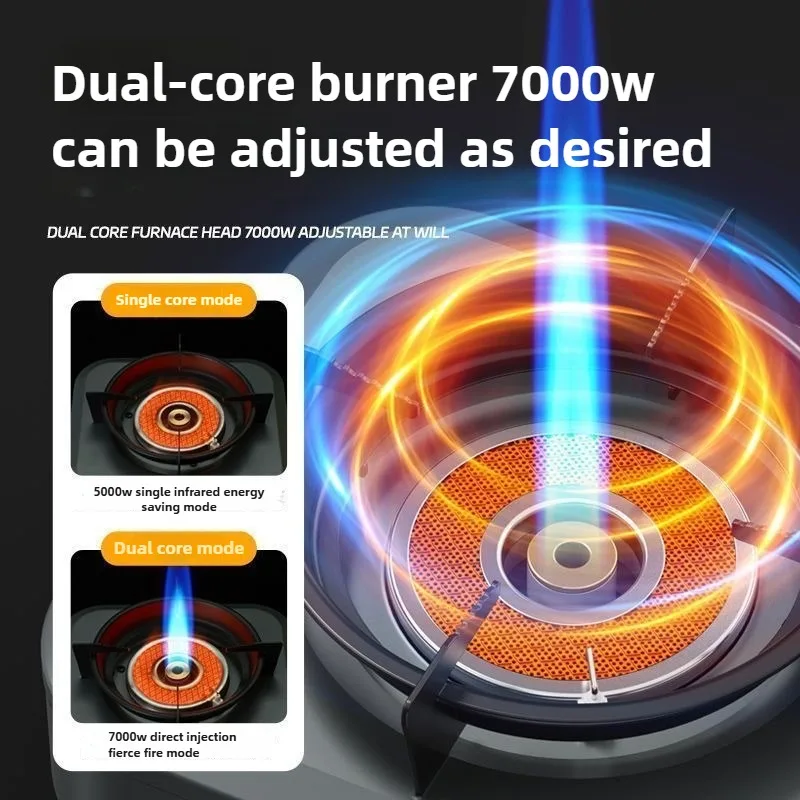 DOTWISE 7000W Stufa a infrarossi ad alta potenza Bruciatore a gas leggero portatile Stufa di tipo diviso Forniture da campeggio all'aperto Escursionismo da picnic