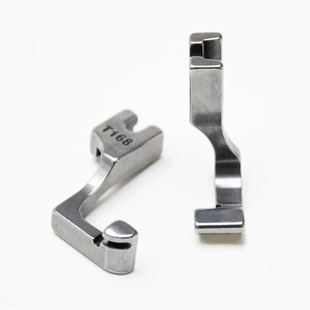 1Pcs Steel Zipper Presser Foot Flat Car Lockstitch S518L/T168 Random Invisible Single-Sided Unilateral