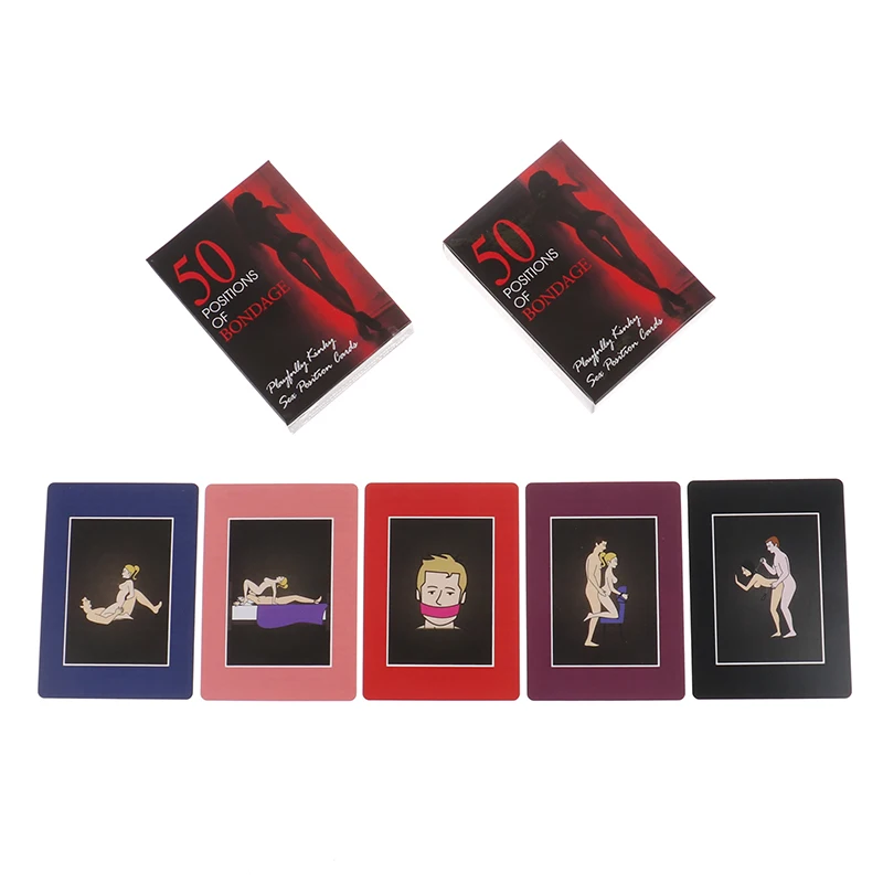 R-18 Sexual 50 Positions Naughty Gifts Bedroom Commands Adult Fun Sex Cards Game Adult Erotic toys for couples Pleasure Supplier