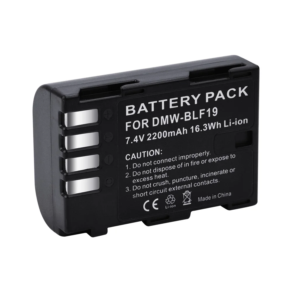2200mAh DMW-BLF19 DMW BLF19 BLF19E DMW BLF19E بطارية لباناسونيك لوميكس GH3 GH4 GH5 G9 DC-GH5 كاميرا + LCD صندوق شاحن USB مزدوج