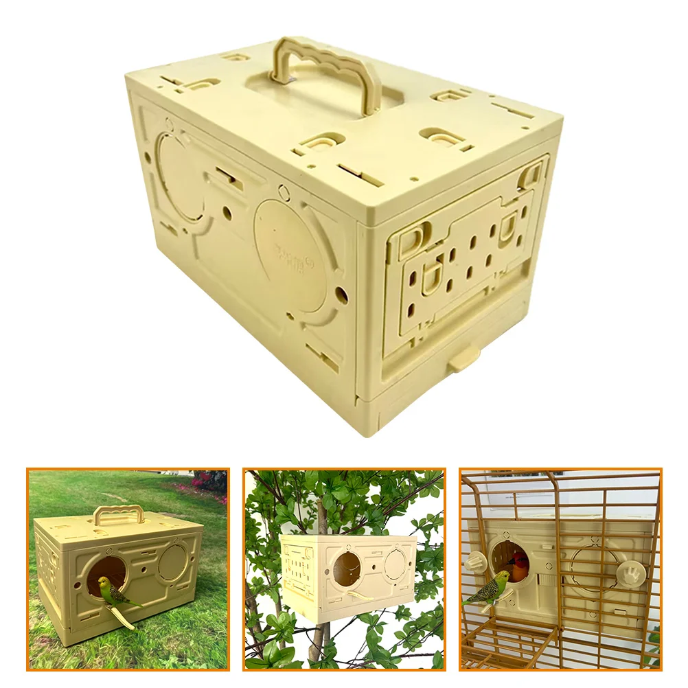 

Multifunctional Folding Bird Foldable Cage Portable Pigeon Parrot Carrying Travel Plastic For Birds Transportation