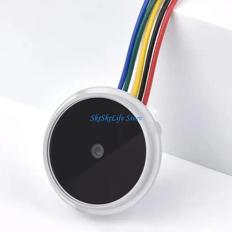 E65E UART Round Round Luz indicador anillo pequeño LED controlado 1D/QR/2D Código barras Escáner QR Código barras
