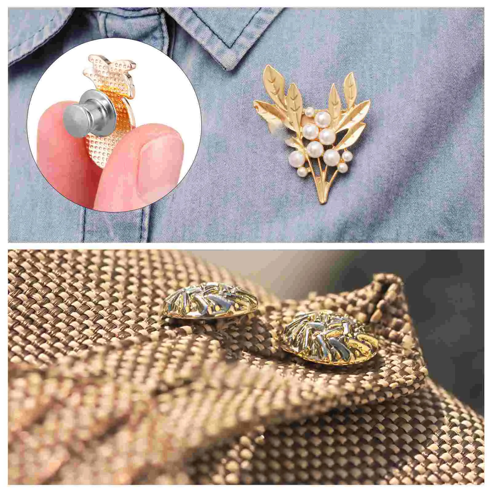 Imagem -03 - Multi-function Pin Badge Backs Bloqueio Lapel Pins Backs Keepers 30 Pcs