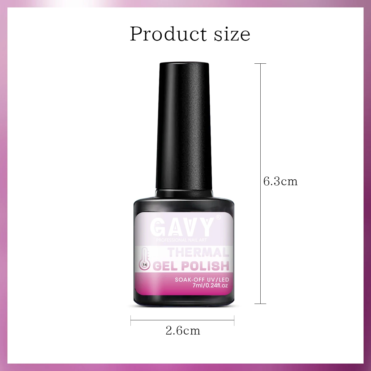 GAVY Smalto per unghie gel che cambia colore sensibile alla temperatura da 6 pezzi, liquido, con glitter, manicure a lunga durata, regalo perfetto