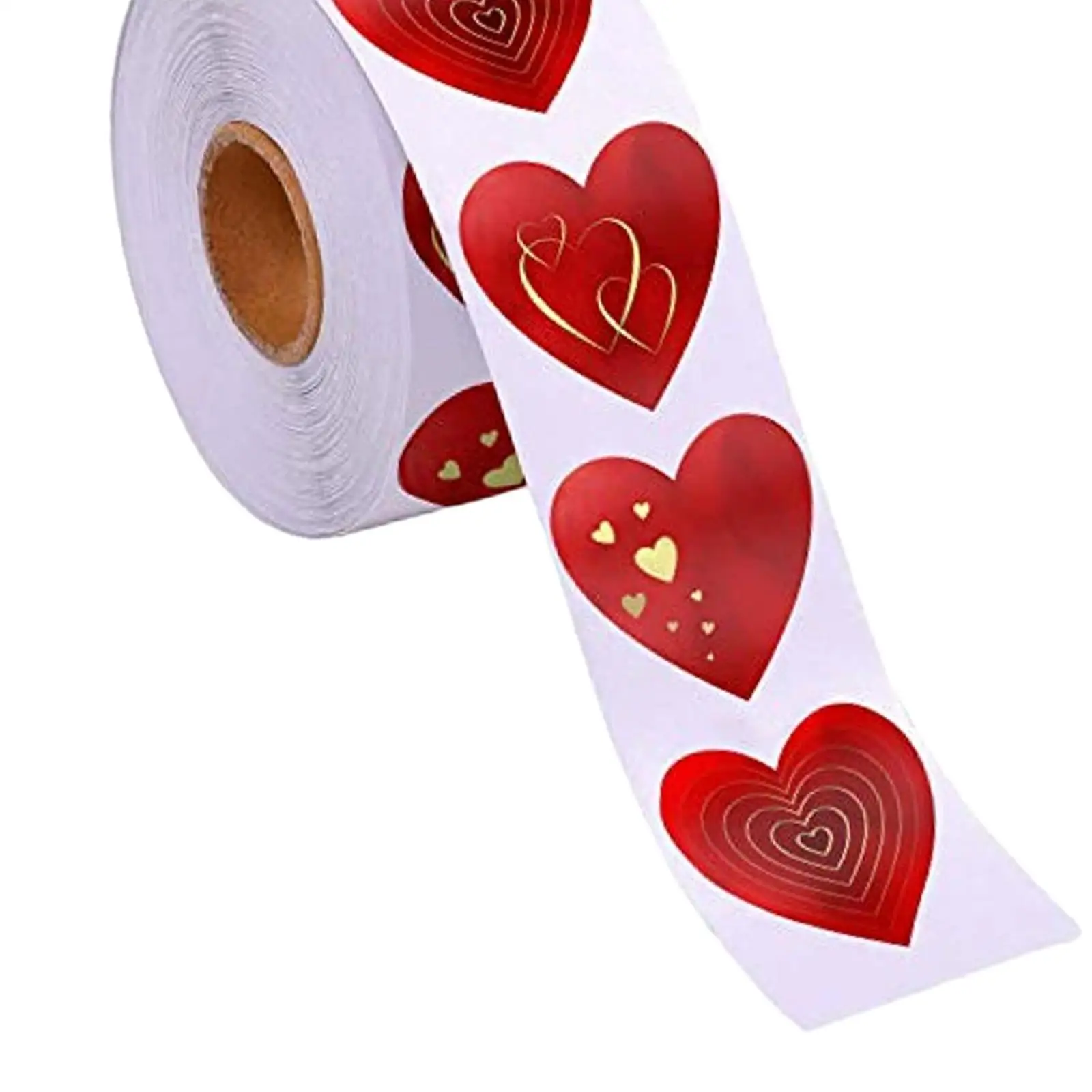 Valentine's Day Stickers Envelope Stickers Valentines Day Decoration Gift Box Label Sticker Heart Stickers for DIY Crafts