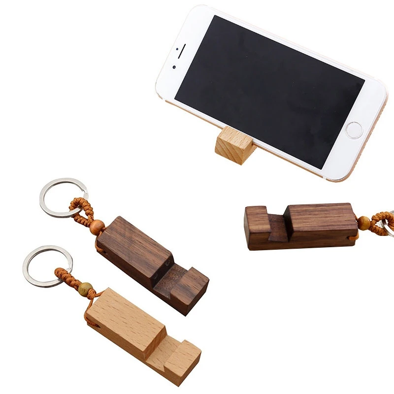 

10 шт., деревянный держатель для брелока