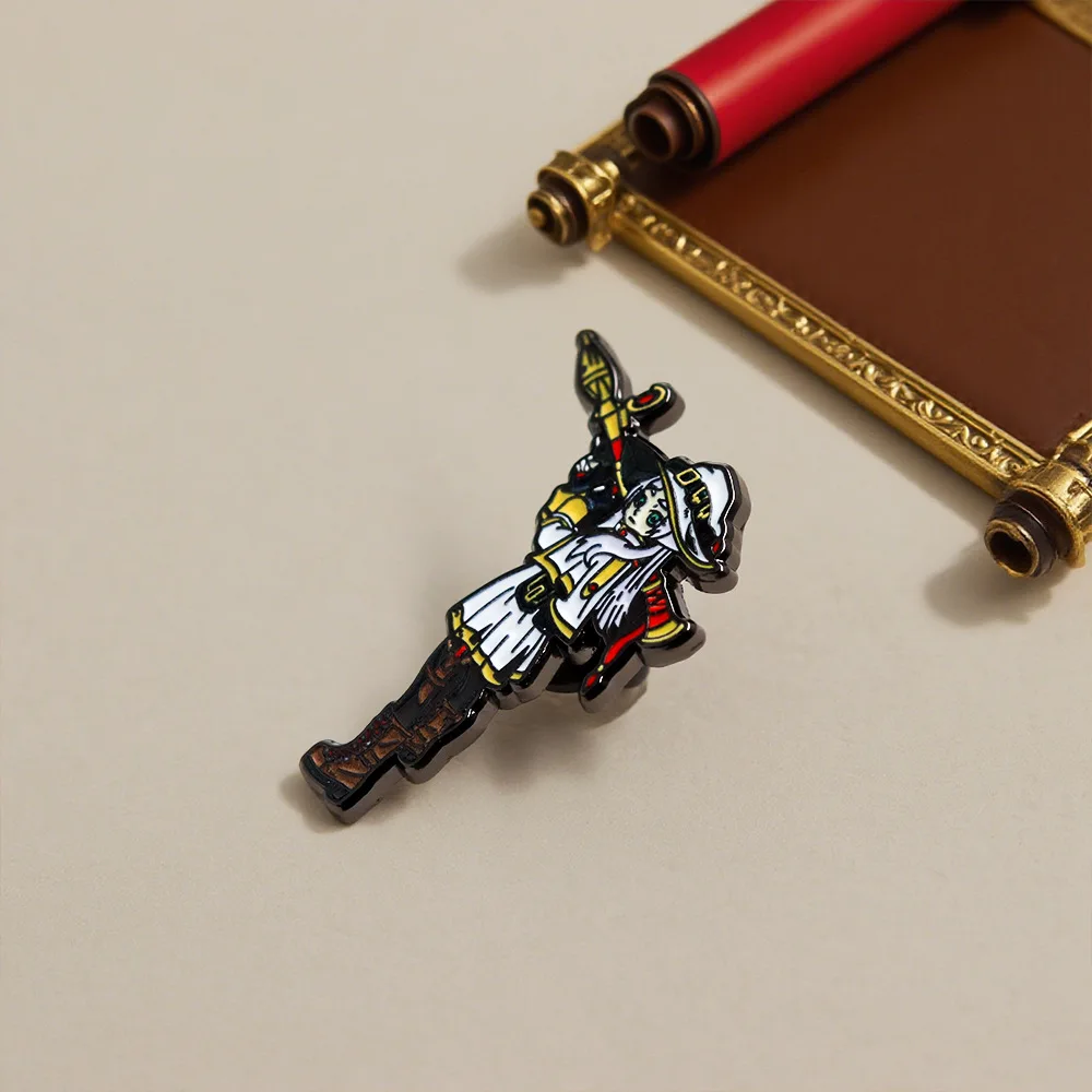 صاروخ قنبلة يدوية الساحر المينا دبابيس فريرين: ما وراء نهاية الرحلة شارة التلبيب حقيبة الملابس بروش مجوهرات الديكور #4