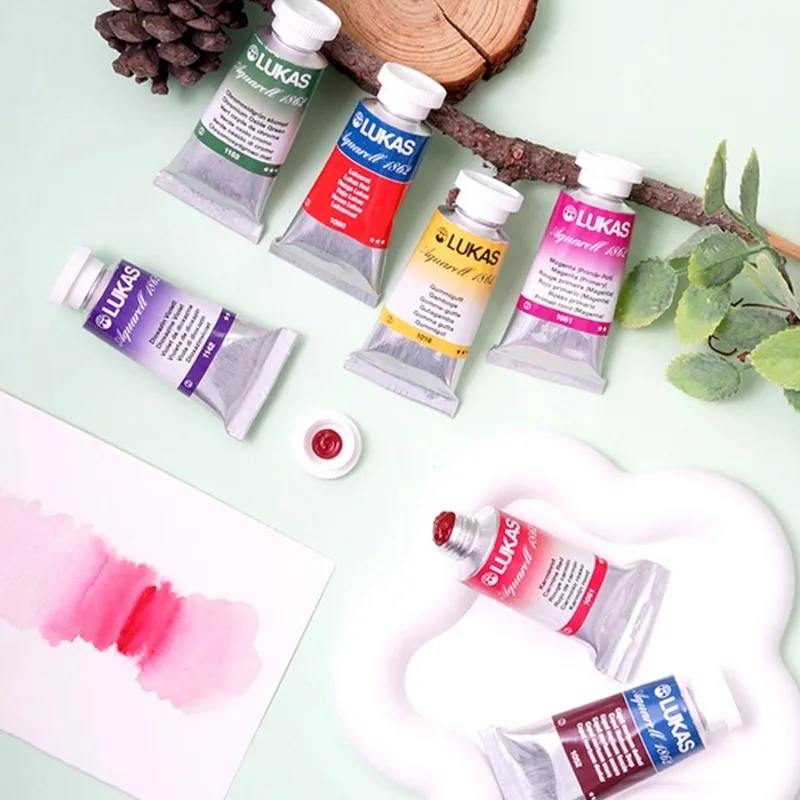 

Алюминиевая трубка 24 мл, Германия 1862, художественная акварельная краска, принадлежности для художественной живописи, портативная акварельная краска для рисования на открытом воздухе