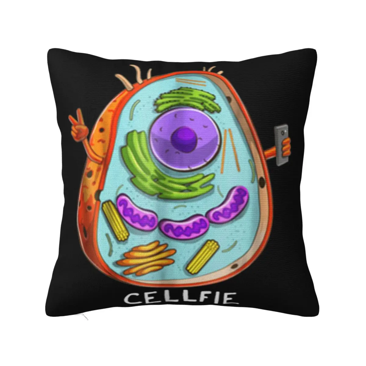 Nice Cellfie Biology Funny For Christmas Gift Rock Cartoon Character Creative Plus Size Pride Pillow Case