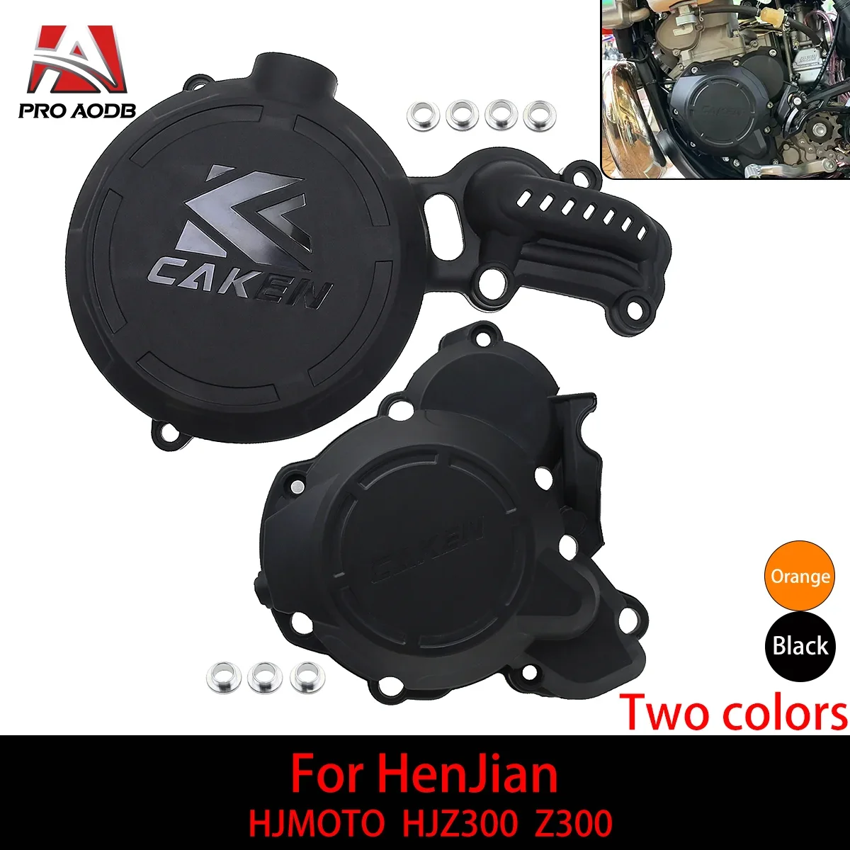 

Motorcycle Clutch Guard Water Pump Cover Engine Ignition protection cover For HENGJIAN HJMOTO HJZ300 Z300 Enduro Model Motocross