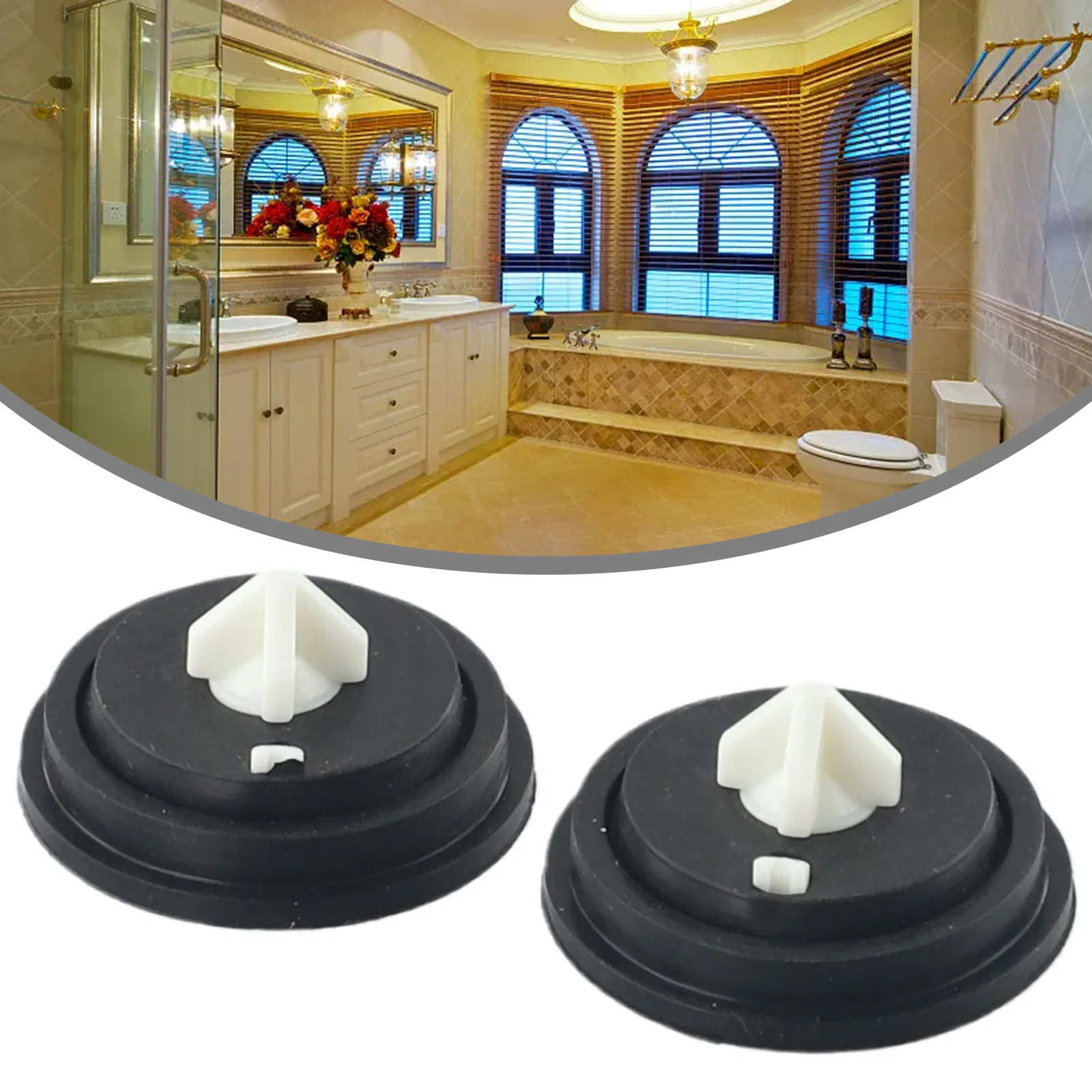 2PCS Rubber Diaphragm Replacement Water Tank Inlet Fill Valve Diaphragm Gasket For Stop Water Pressure Tank 34951307