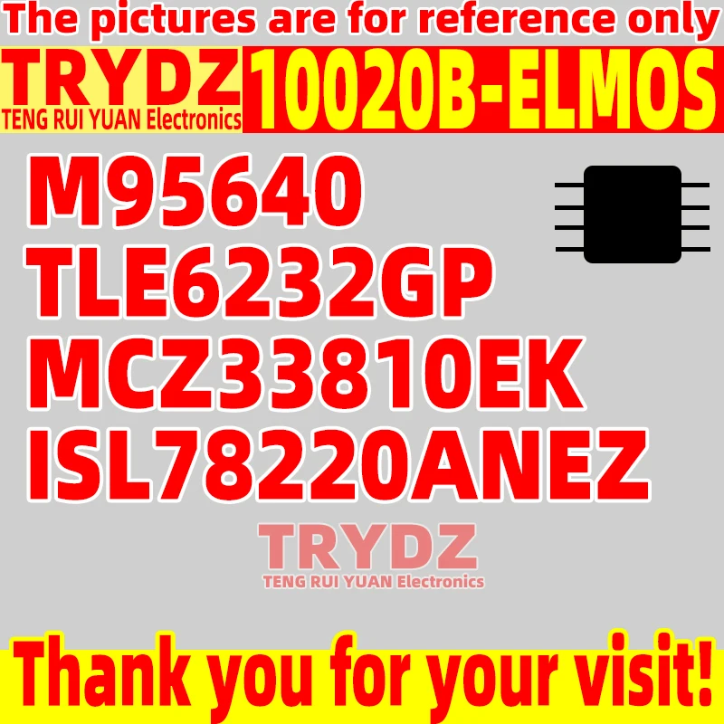 3-1pcs 10020B-ELMOS SOP14 / ISL78220ANEZ TQFP-44 / M95640 TSSOP-8 / MCZ33810EK SOP32 / TLE6232GP TLE62326P SSOP36
