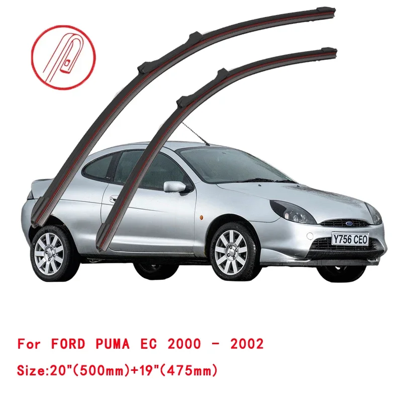 For FORD PUMA EC 2000 - 2002 PUMA CROSSOVER 2019 - 2023 Windscreen Windshield Brushes Accessories Washer Car Front Wiper Blade