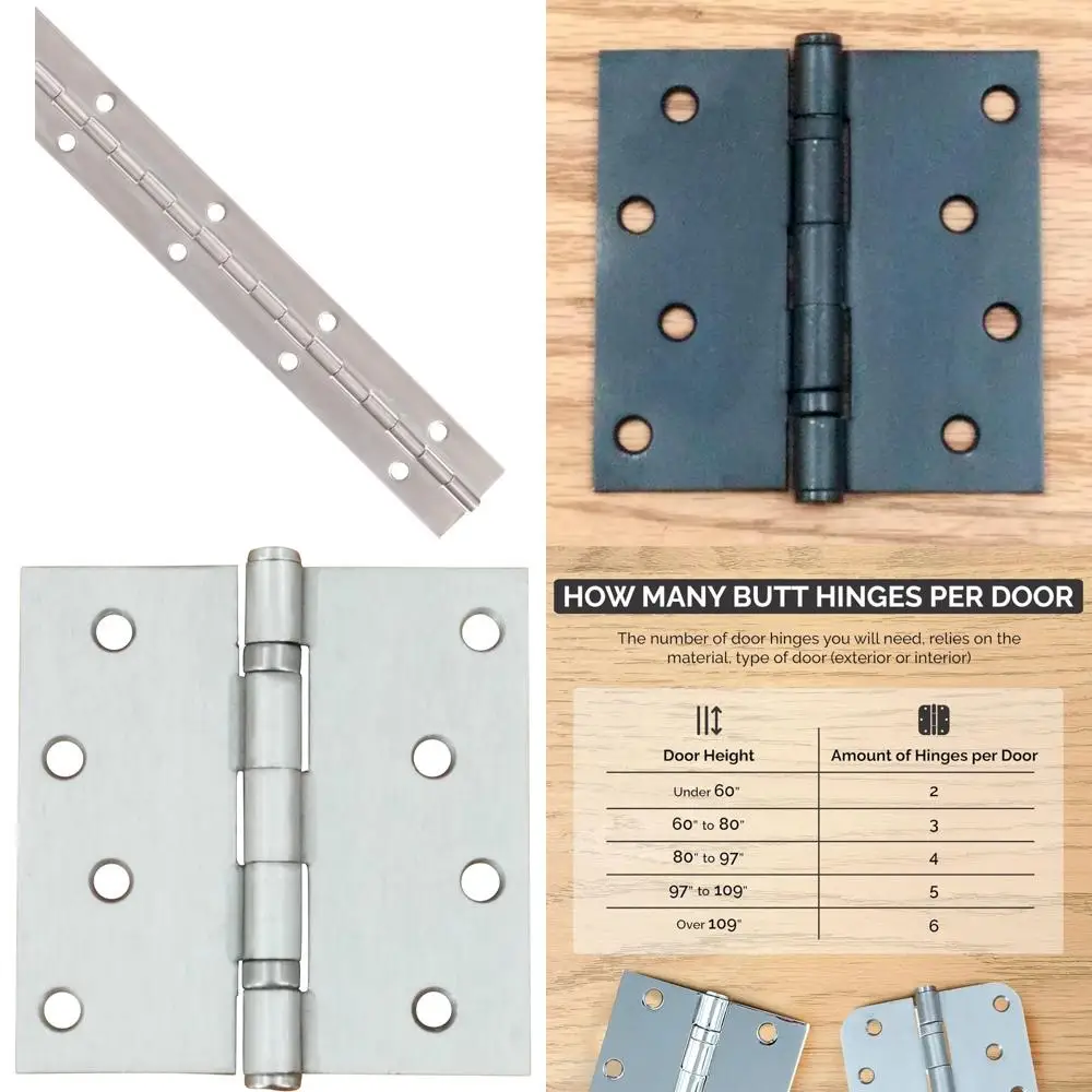 

Длинная непрерывная петля из нержавеющей стали, яркая отпарированная отделка, 8 футов 1,5 дюйма для прочной установки дверей