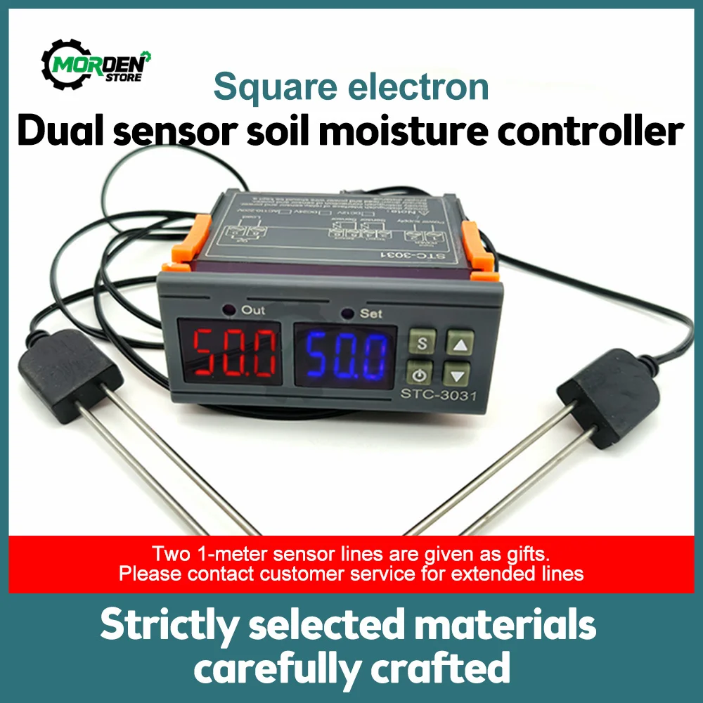 STC-3031 Soil Humidity Monitor Meter Hygrometer Soil Humidity Controller Digital Display Soil Humidity Controller