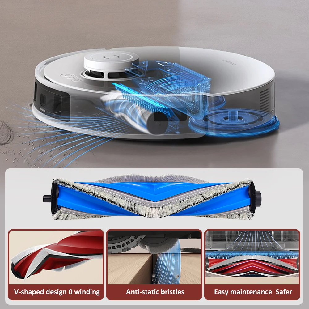 فرشاة دوارة لـ ECOVACS DEEBOT T30 Max T30 Omni T30 Pro Omni T30S T30S Combo N20 plus استبدال الفرش الرئيسية للروبوت #4