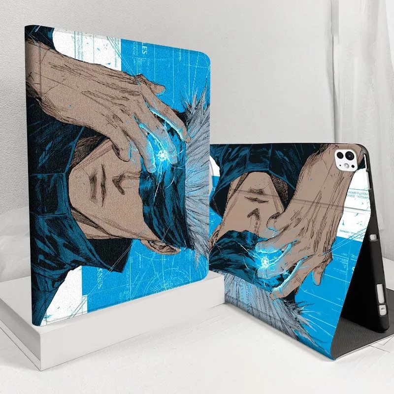 

Gojo rose monochrome portrait For iPad Pro Air 5 4 3 13 11 8 7 6 5 10th 7th 6th 10.5 12.9 10.9 Tablet Case