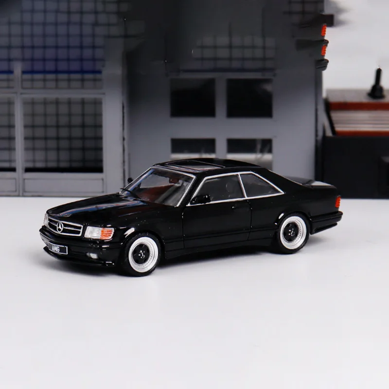 1:64 Scale Diecast Alloy Mercedes Benz AMG 560SEC W126 RM Toys Cars Model Classics Nostalgia Adult Gifts Souvenir Static Display