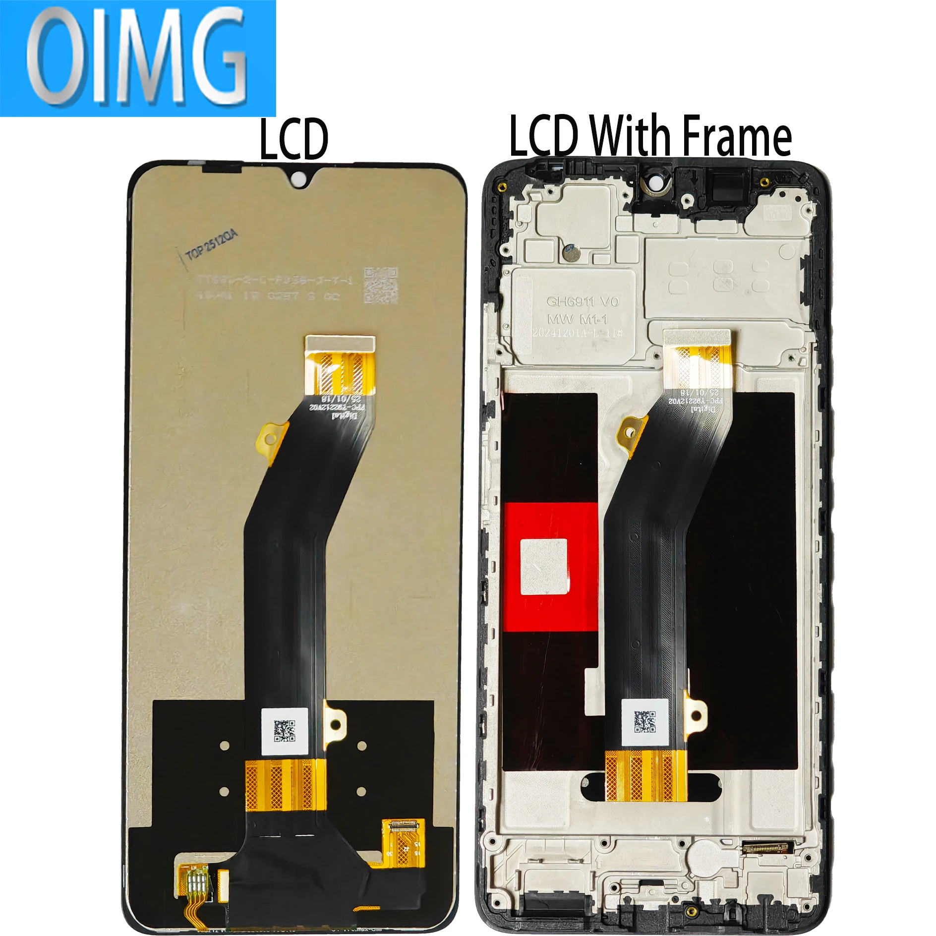 6.9\\\\\\\" Oryginalny wyświetlacz LCD z ramką do ZTE Blade V70 Max Z2467, panel dotykowy, digitizer, części zamienne — zdjęcie produktu 4
