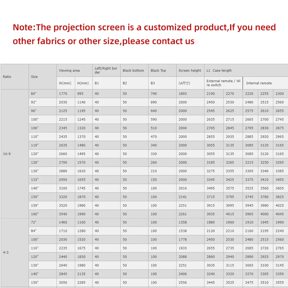 Matte weiße Fiberglas HD elektrische Projektorleinwand 16:9 für Heimkino motorisierte Projektionsleinwand Beamer-Bildschirme