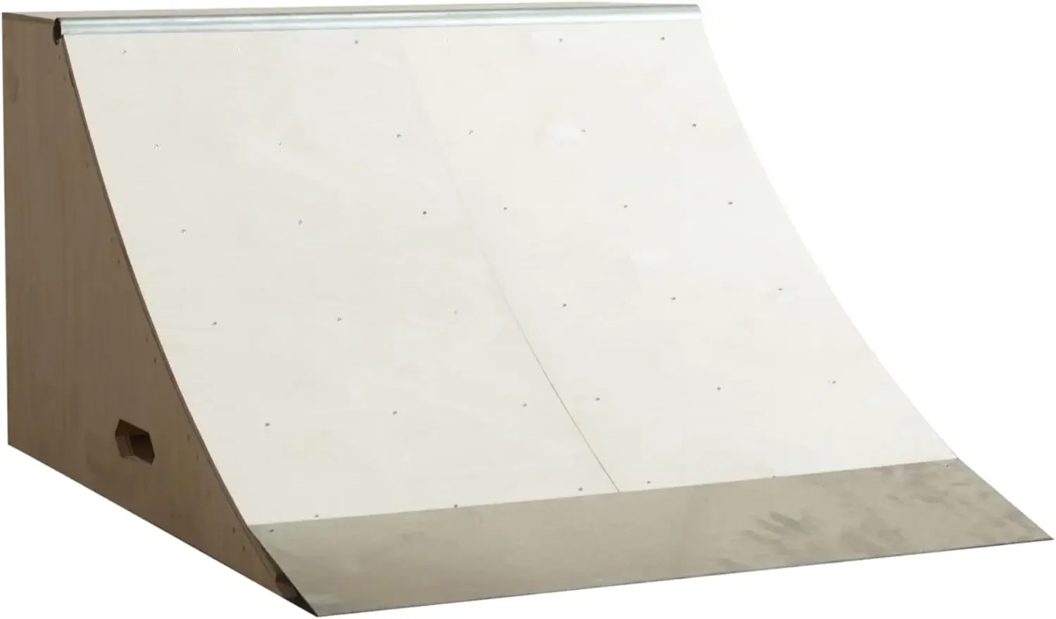 Quarter Pipe (2' Tall x 3' Wide) - Durable Wood Skateboard Ramp Kit - Store Easily in the Garage - Great for Home or Pr