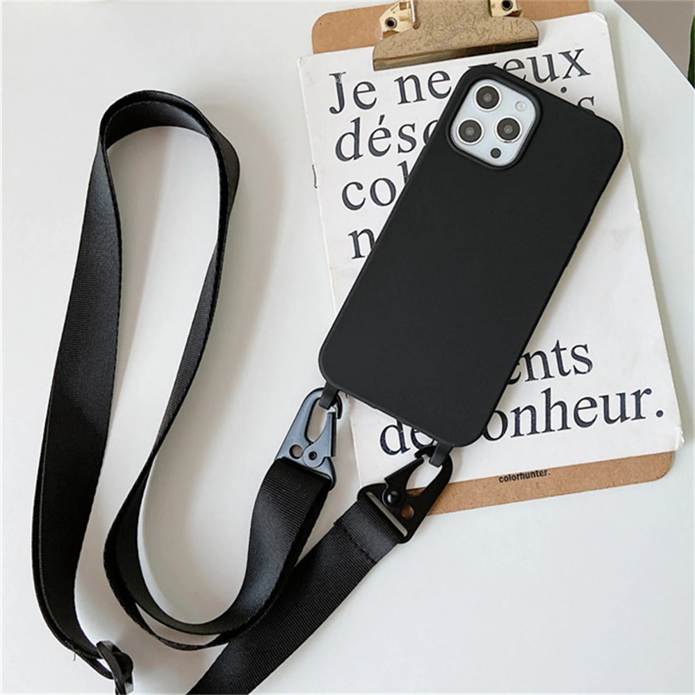 Umhängekette Lanyard Matt Silikonhülle für iPhone 18 Pro Max 17 16 15 14 11 12 13 XR X XS 8 Plus Stoßfeste Hülle – Detail 19