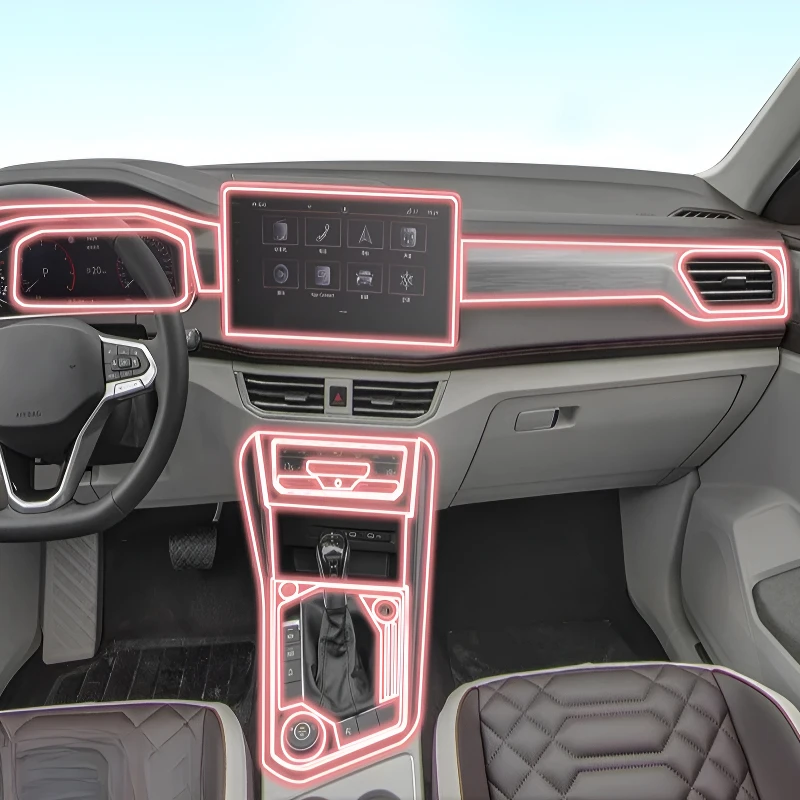 

ДЛЯ Volkswagen Tayron R-Line 2019, мультимедийная навигация на приборной панели, прозрачная защитная пленка от царапин, модификация для