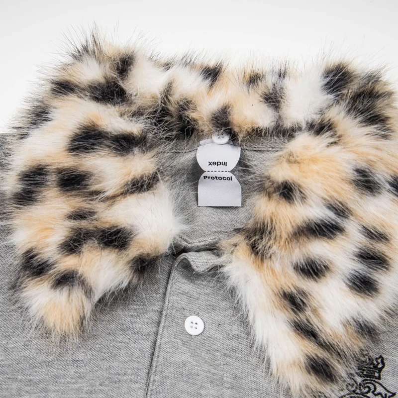 2026 New Style American Style Protocol T-Shirt Street Trend Hip Hop Fur Collar Long Sleeved Men Women view 6