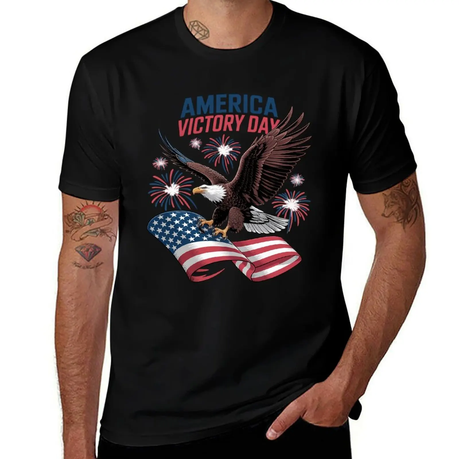 Camiseta del soldado patriótico del Día de la victoria de América, nuevos regalos y camisetas con estampado animal para niños, ropa bonita a la moda para hombre