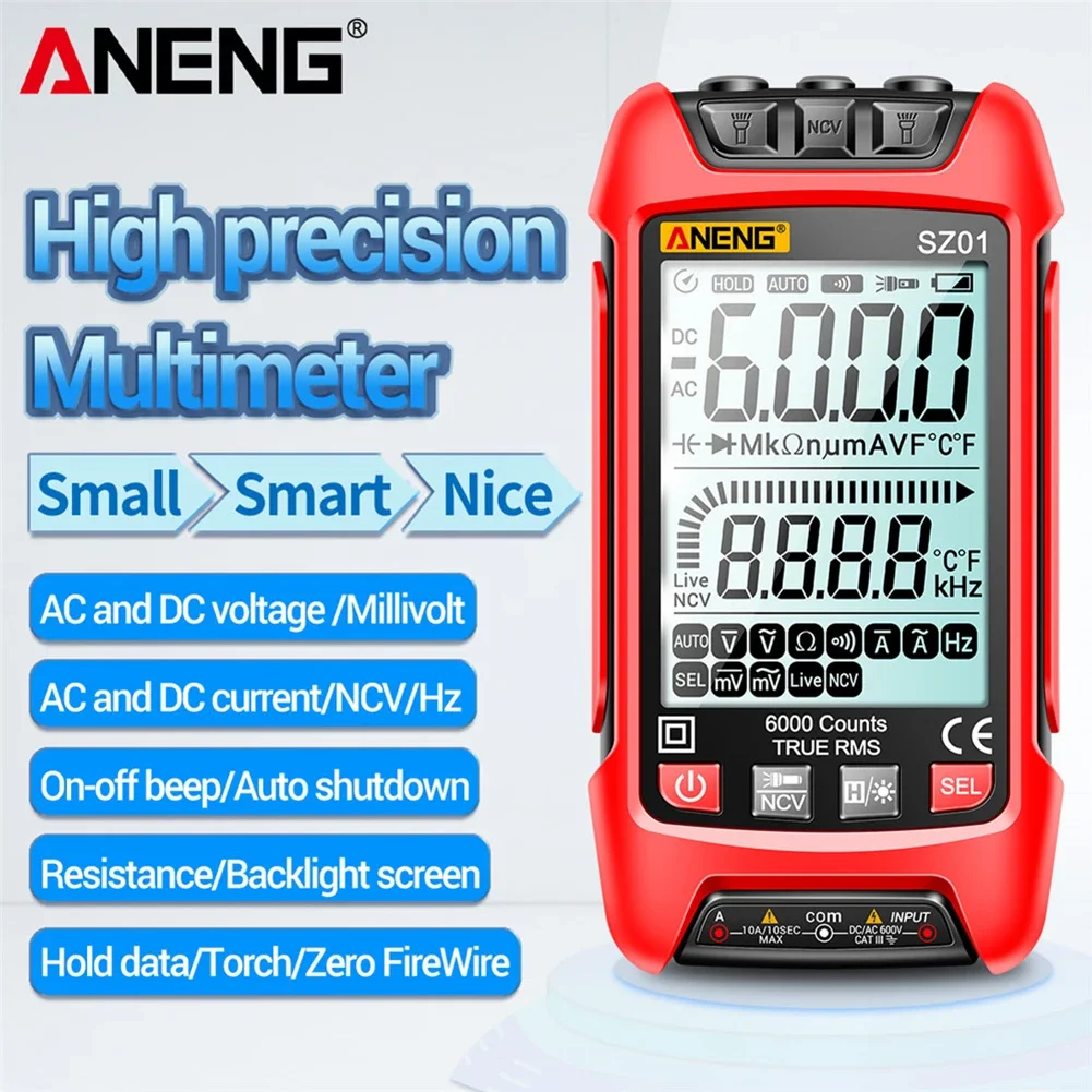 ANENG SZ01 SZ02 Automatic Digital Display Multimeter Intelligent Anti-burning Universal Meter Electrician Maintenance Instrument