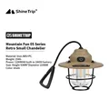 Lampe suspendue Vintage d'extérieur, Ultra longue durée de vie, lumière ambiante de Camping, lumières de tente rechargeables portables