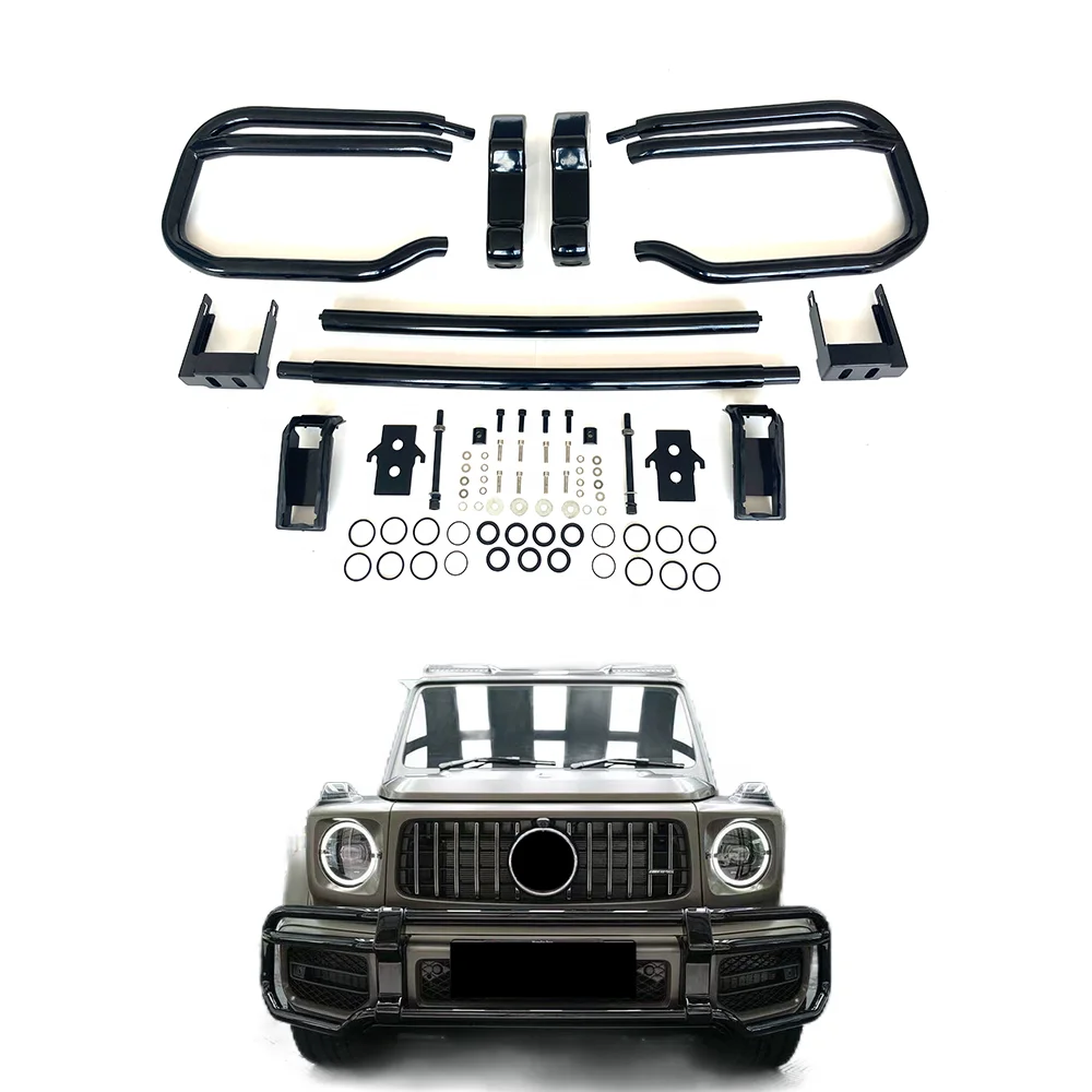G Class W463A W464 G63 Style Front Bull Bar Bumper Front Guard Stainless Steel Upgrade Car Accessories  Body Kit Auto Parts
