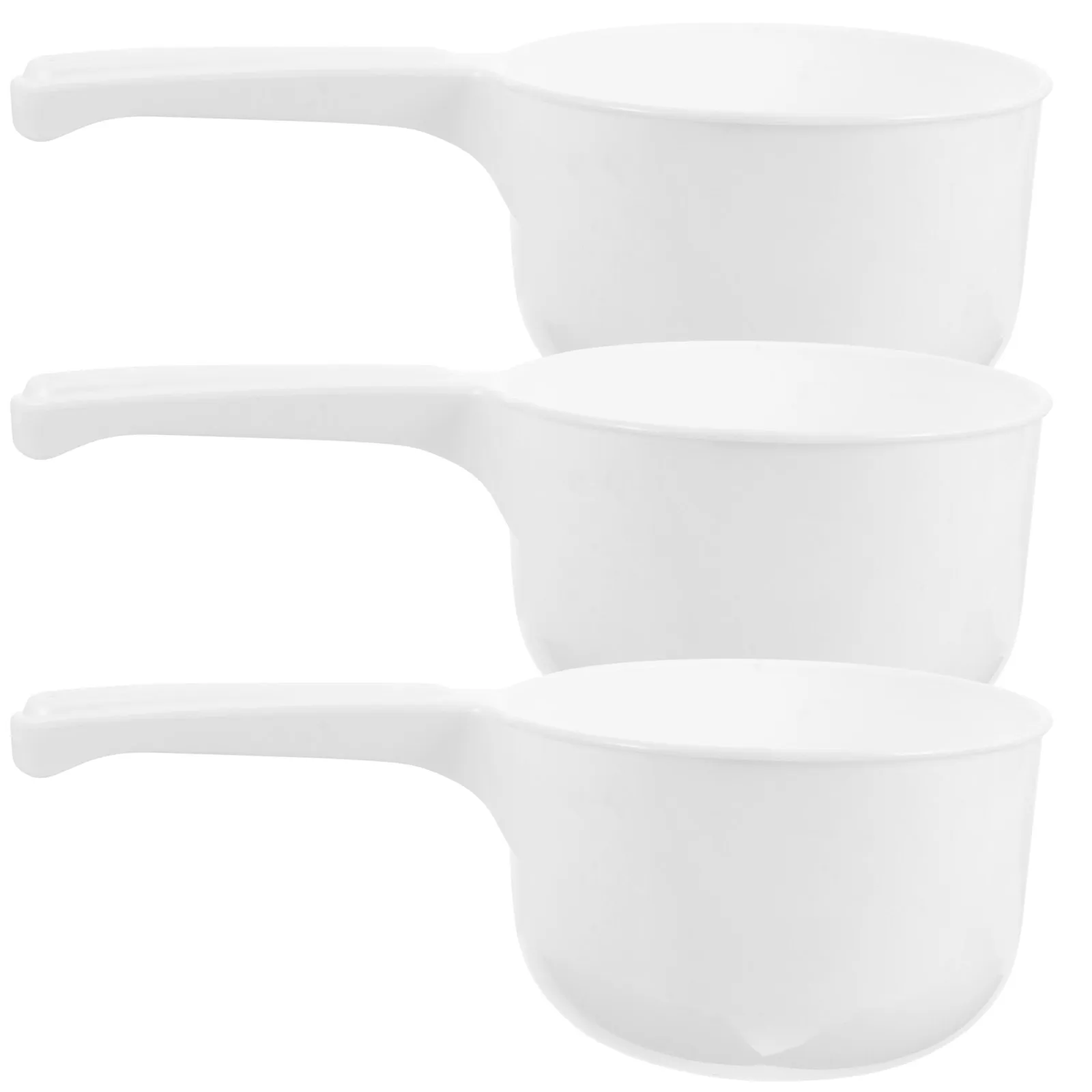 

3 Pcs Water Scoop Kitchen Bathing Ladle Thickened Plastic Large Capacity Multi-function Household Dipper Bath Accessory
