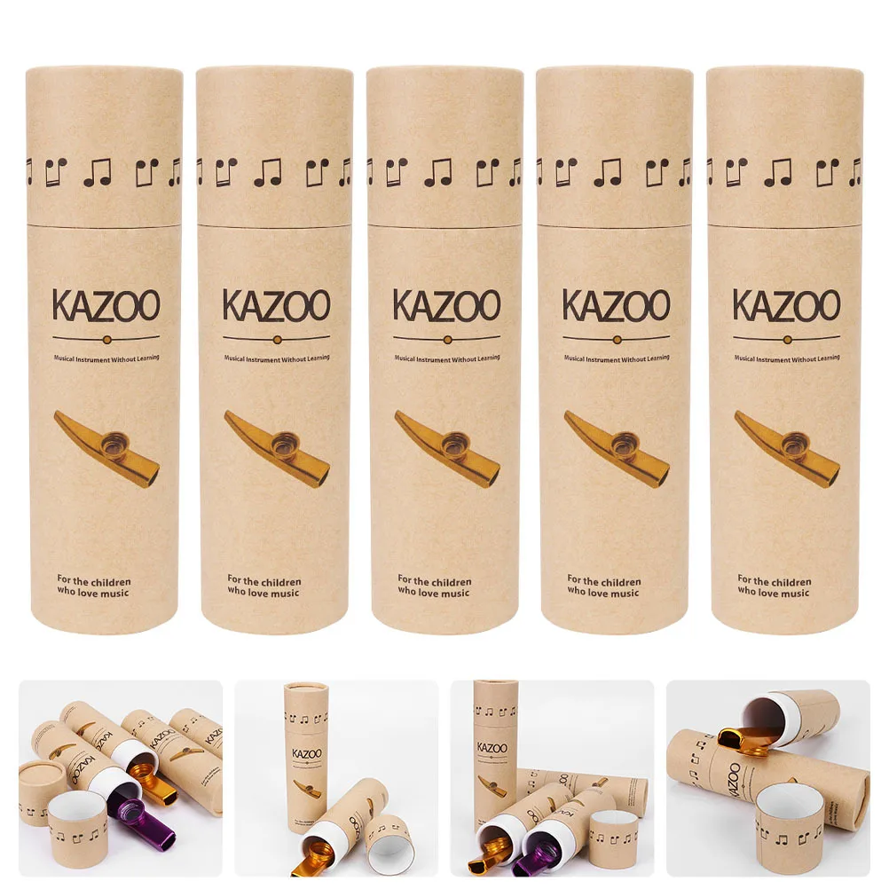 

5 Pcs Wind Instrument Supply Musical Storage Case for Kazoo Carrying Container Accessory