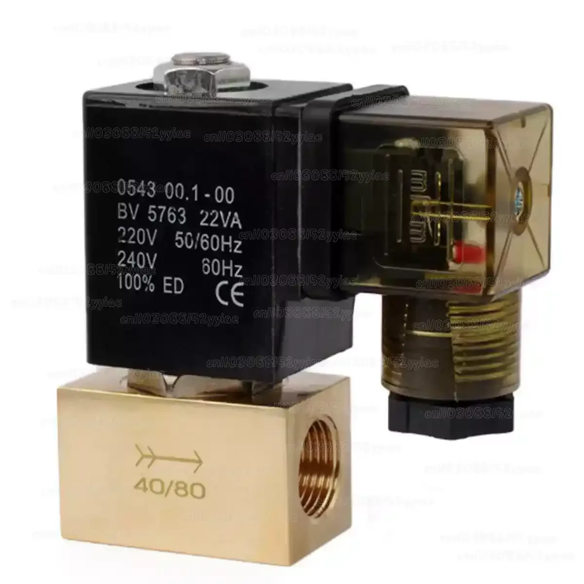 1PCS High Pressure Solenoid Valve  2Position 2 Way Normally Closed Pressure 8Mpa Water Valve Air Valve AC220VD JT22-02