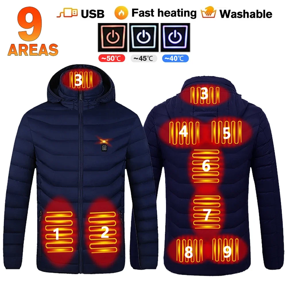 Maxbarley 21-Zone Heated Jacket Men's Black M 5