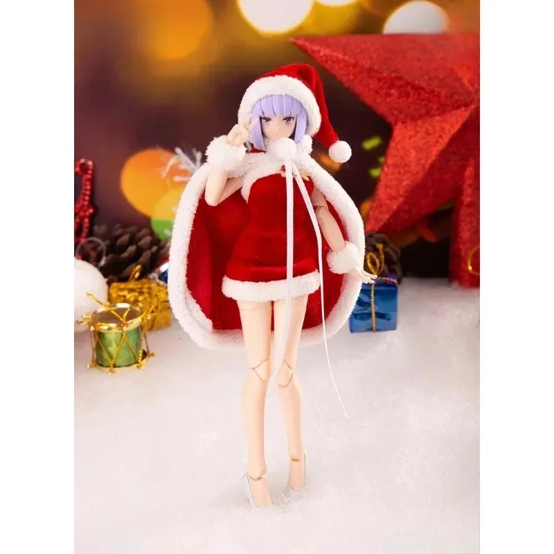 

In Stock 1/12 Scale Female Toys Cheongsam Christmas Uniform Mobile Suit Girl Doll Clothes Model for 6'' Action Figures Decor
