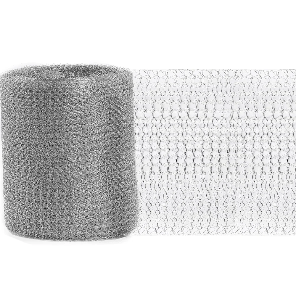 1-2Roll Stainlesss Steel Woven Wire Mesh, Rodent & Insect Screen for Garden Plants, Rat Proof Anti Animal Barrier Netting