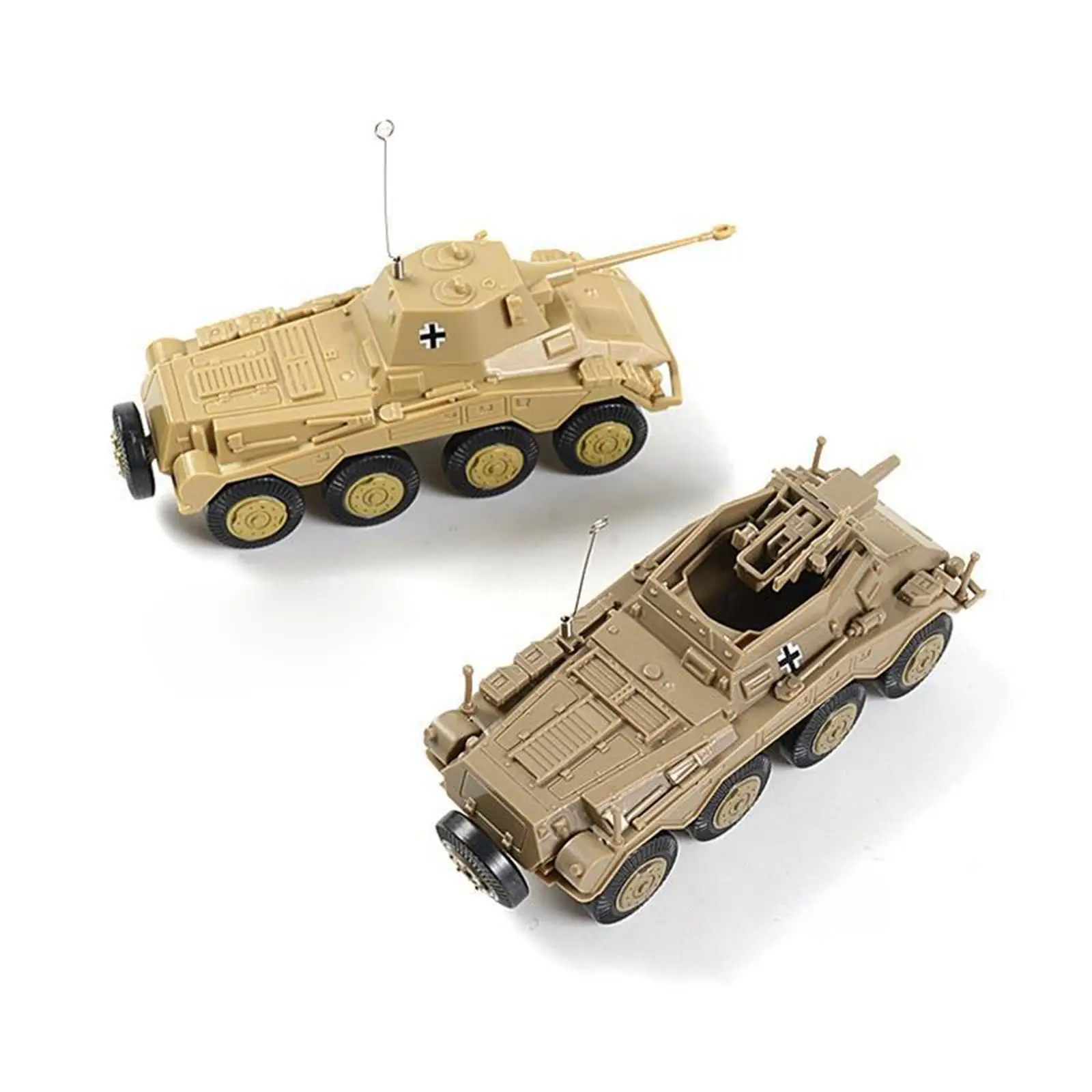 

1/72 German Armored Tank DIY Model Puzzle Set Plastic Miniature Car Vehicle Toy for Kids Adults Home Decoration