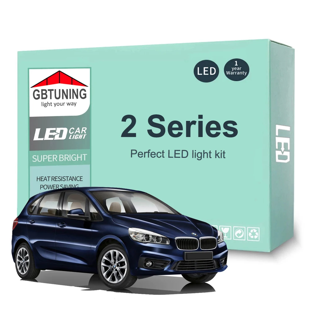 Kit lampadina interna a LED per auto per BMW serie 2 F45 Active Tourer F22 F87 Coupe Canbus Vehicle lampada da interno Reading Trunk Dome